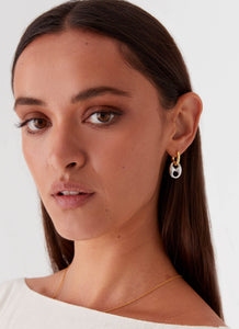 Vacations Two Tone Earrings - Gold/Silver