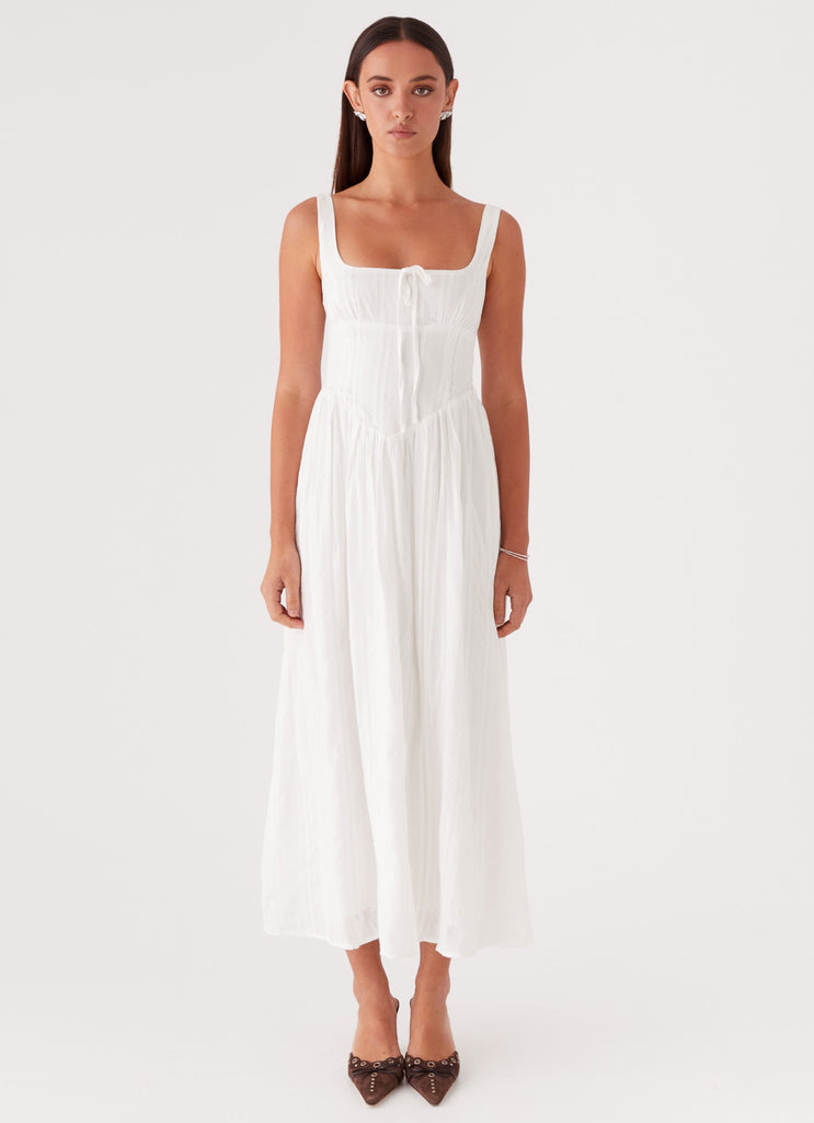 Pascuelle Midi Dress - White