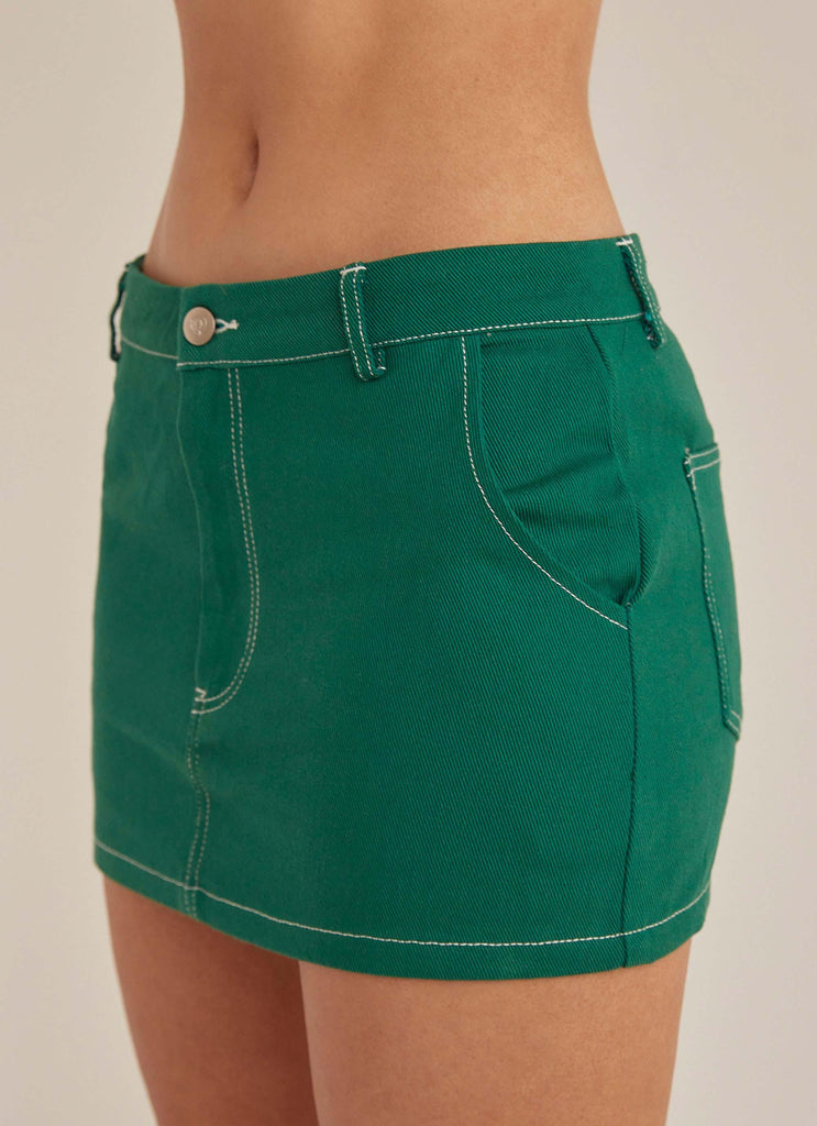 Explore Drill Skirt - Military Green - Peppermayo