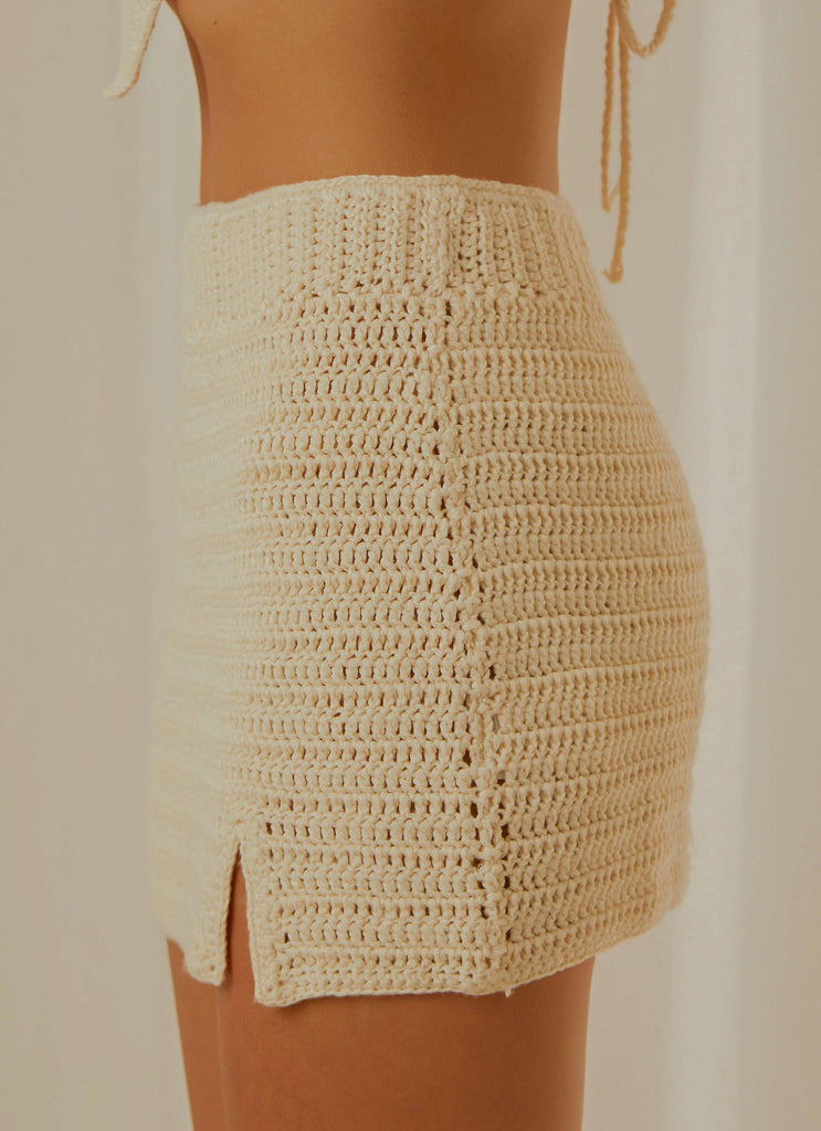 Summer Style Crochet Skirt - Coconut - Peppermayo