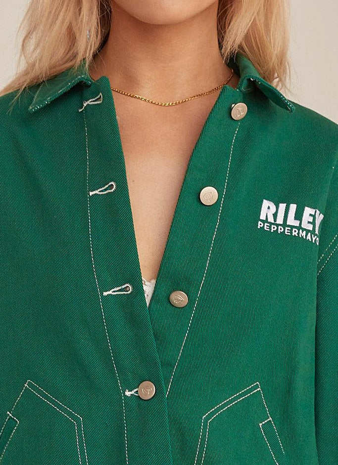 Pit Stop Drill Shirt - Vert Militaire