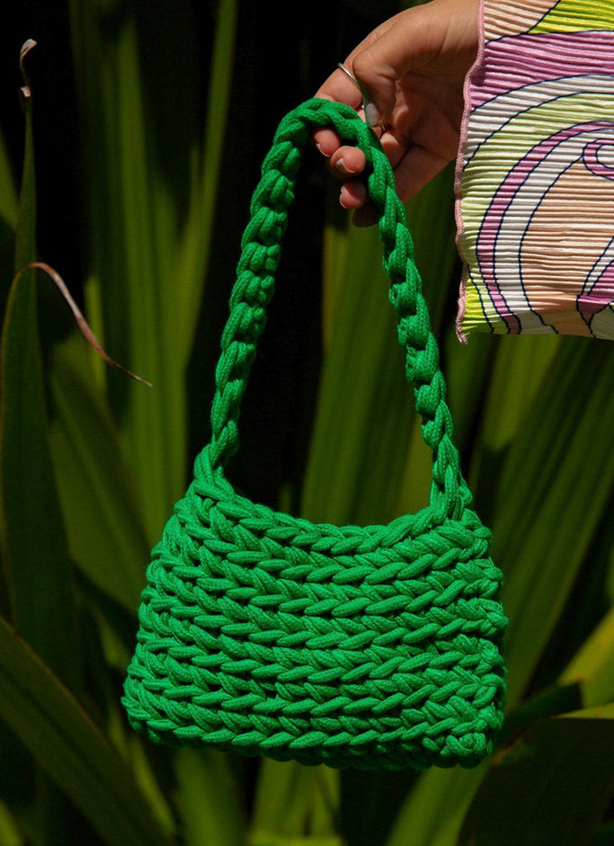 Sac Crochet Weekend Escapade - Vert Jade