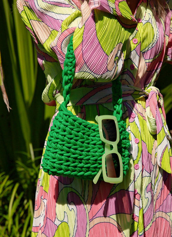 Sac Crochet Weekend Escapade - Vert Jade