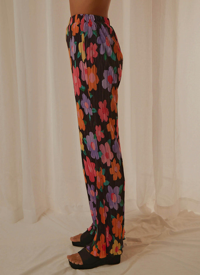 Pantalon Muse des années 90 - Noir Bloom