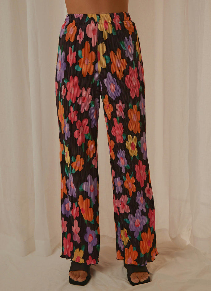 Pantalon Muse des années 90 - Noir Bloom