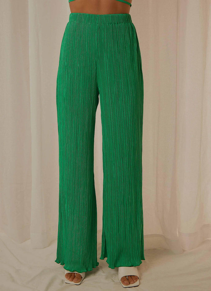 Pantalon Muse Années 90 - Vert Jade