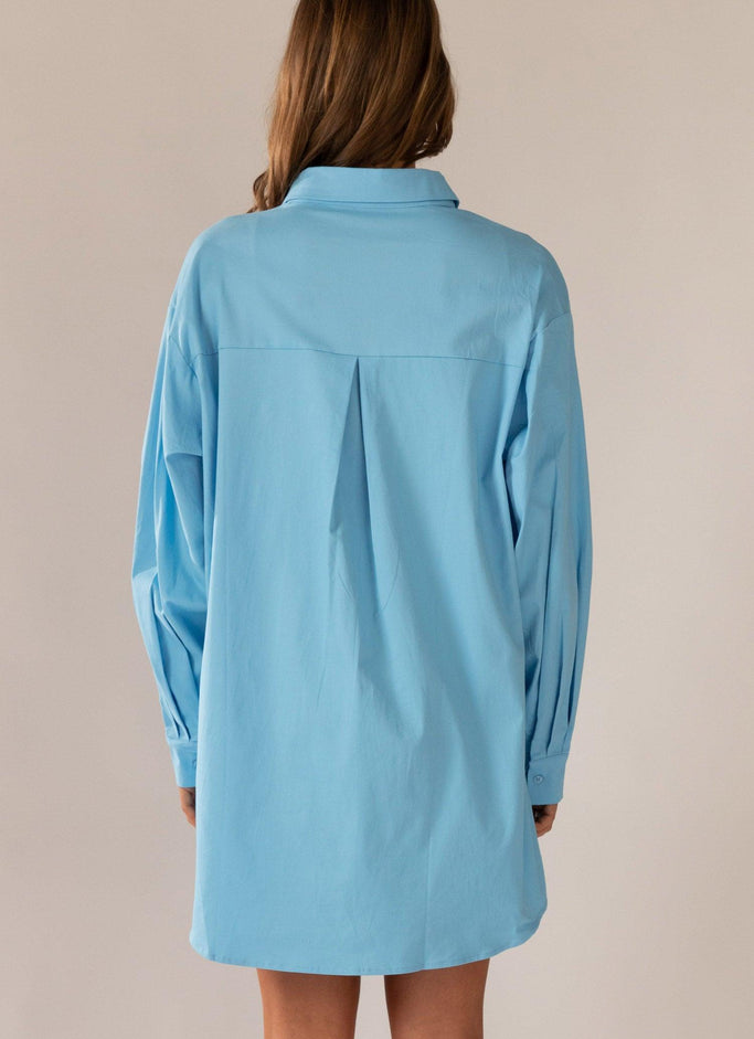 Robe Chemise Fresh Outlook Bleu Bleuet
