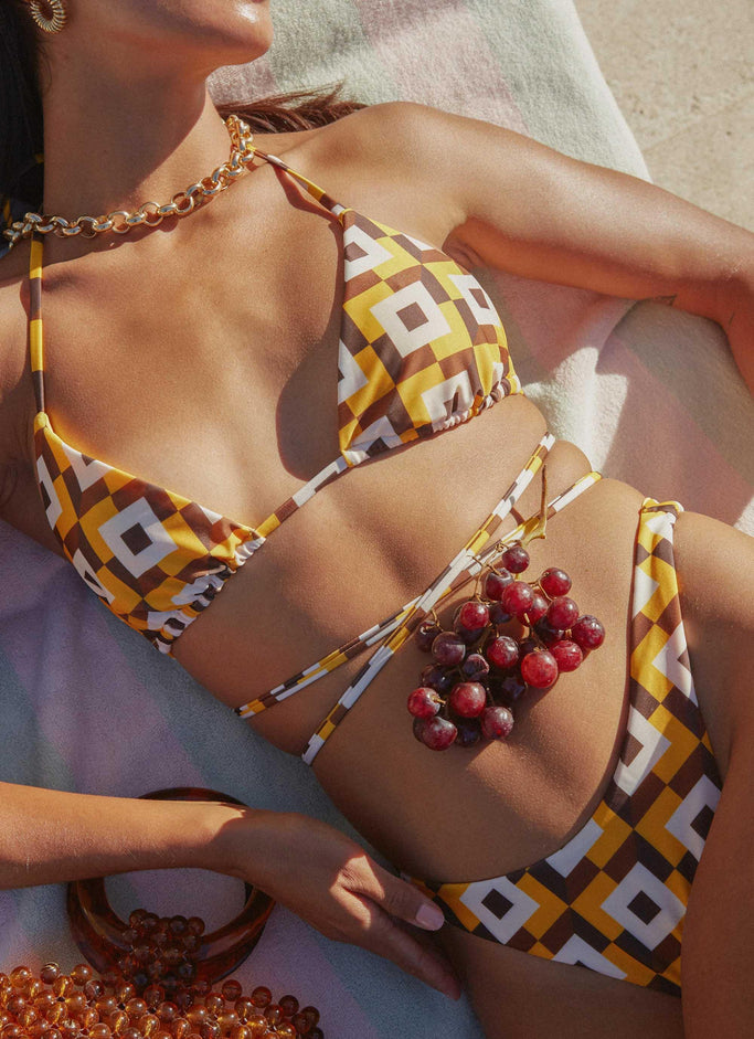 Haut de bikini à nouer Yacht Club - Vintage Sun