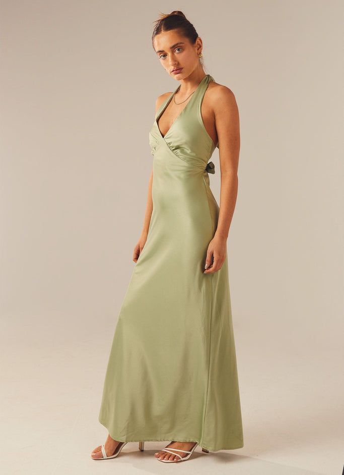 Buy Lymio Women's Regular Green Color V Neck Half Sleeve Polyester Printed  Dress (D-520-Green-L) at