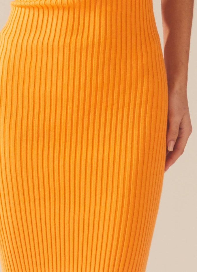 Robe en maille Amber - Orange
