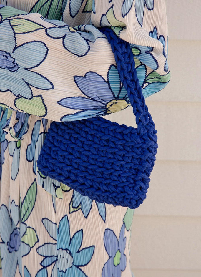 Sac Week-end Escapade Crochet - Cobalt