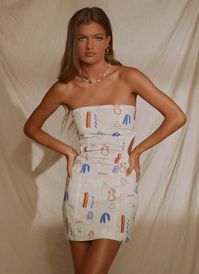 Mini robe en lin Miya - Santorini