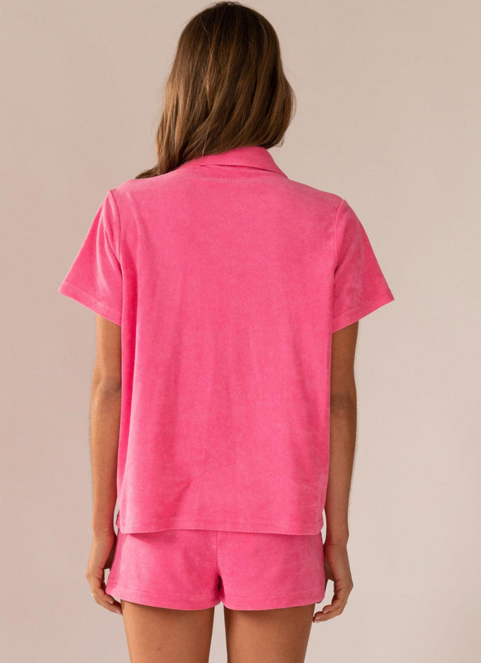 La chemise éponge Deep End - Perry Pink