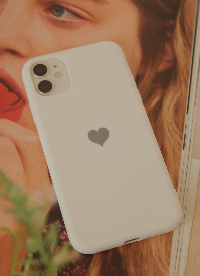 Coque iPhone New Love - Blanc