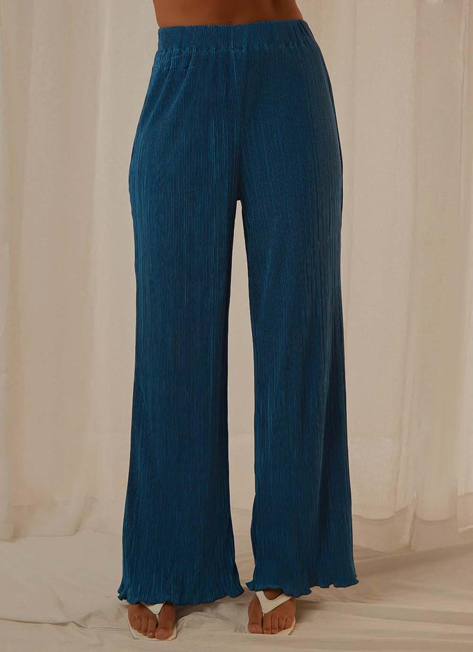 Pantalon Muse des années 90 - Cobalt