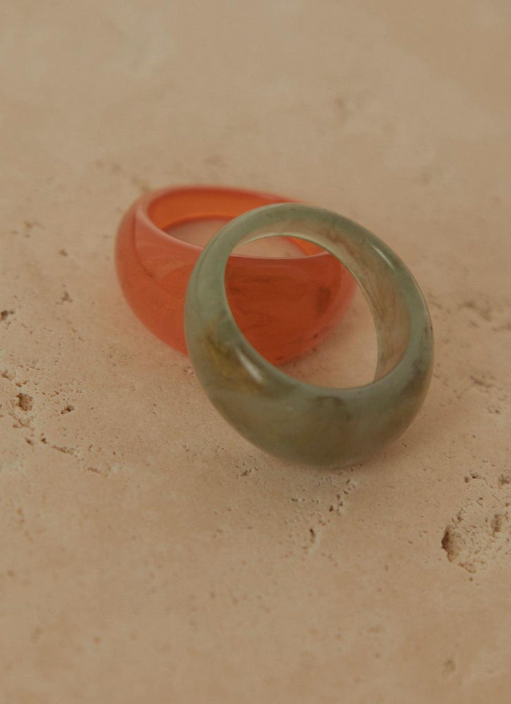 See The World Resin Ring - Green - Peppermayo