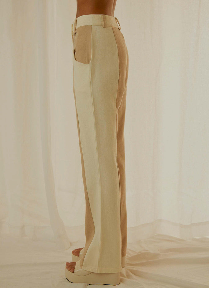 Pantalon Rhye Contrast - Nude