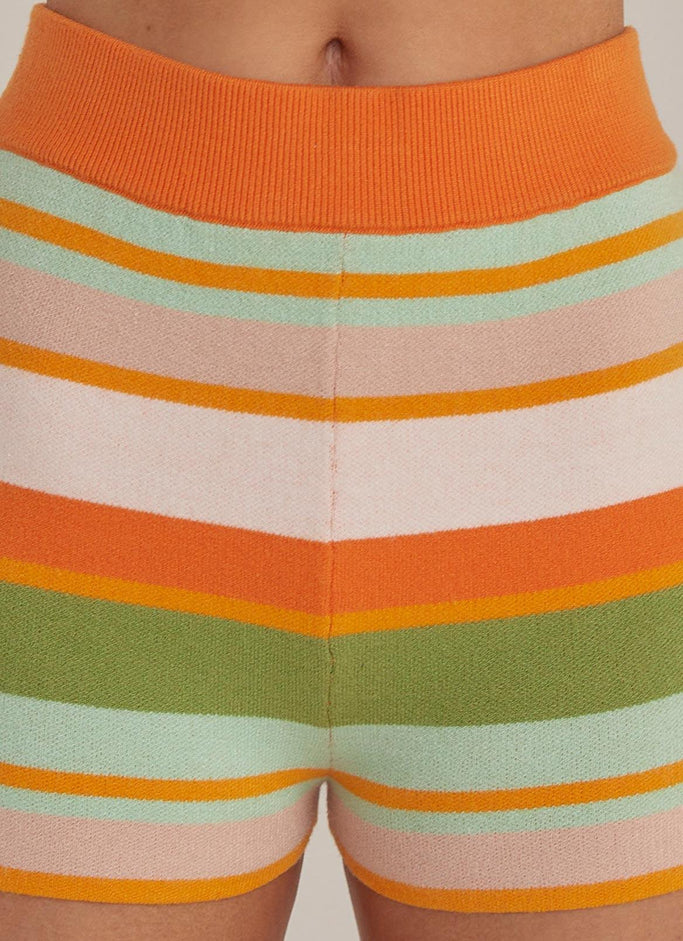 Short en tricot Town Tour - Melon Stripe