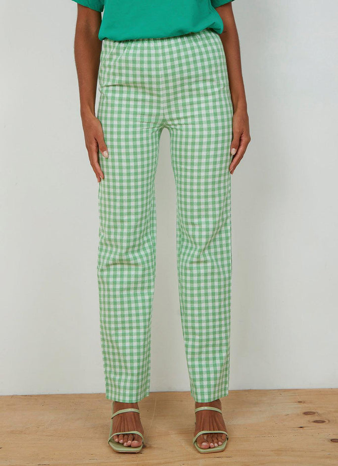 Pantalon à carreaux années 90 - Carreaux verts