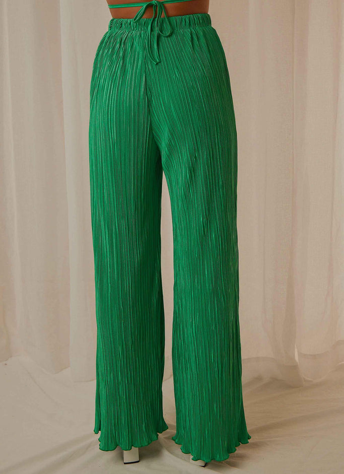Pantalon Muse Années 90 - Vert Jade