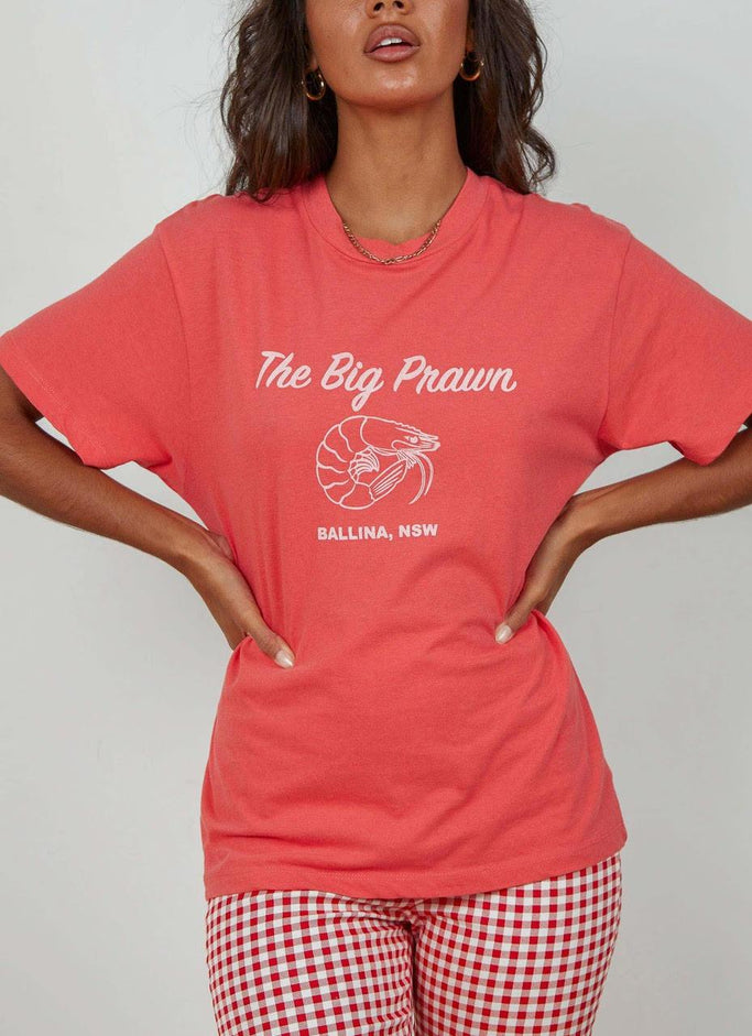 T-shirt Big Prawn Tomboy - Rouge